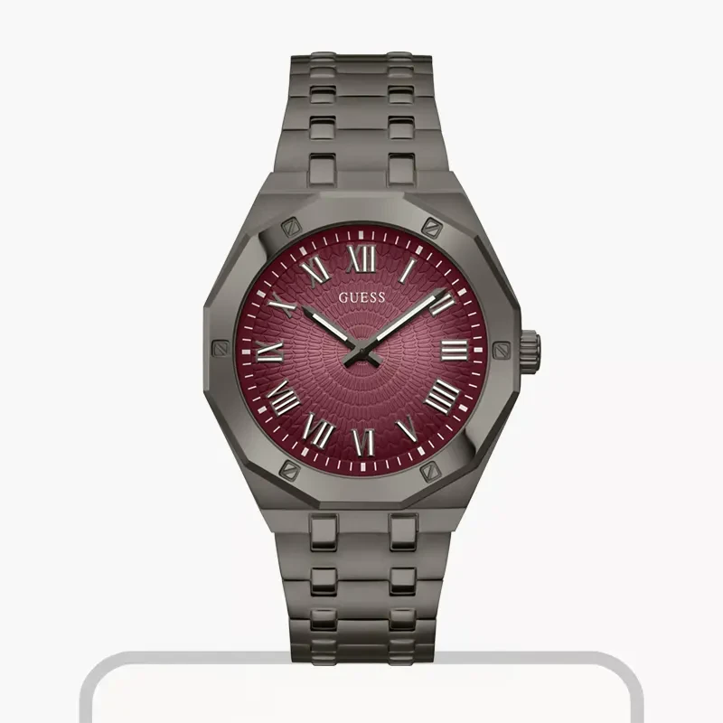 Guess Asset Purple Sunray Dial Casual Men's Watc- GW0575G5